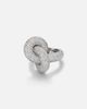 Engelbert Engelbert Legacy Knot Big 18kt white gold ring with diamonds - 1