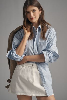English Factory 100% Cotton Denim Skort