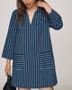 English Factory 100% Cotton Kaftan Mini Dress - 1