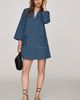 English Factory 100% Cotton Kaftan Mini Dress - 3