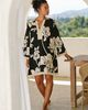 English Factory 100% Cotton Plus Kaftan Mini Dress - 1