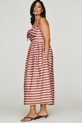 English Factory Cotton Bow Midi Dress