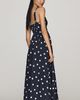 English Factory Cotton Linen Tie-Front Midi Dress - 3