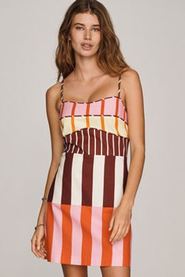 English Factory Cotton Mixed Print Mini Dress