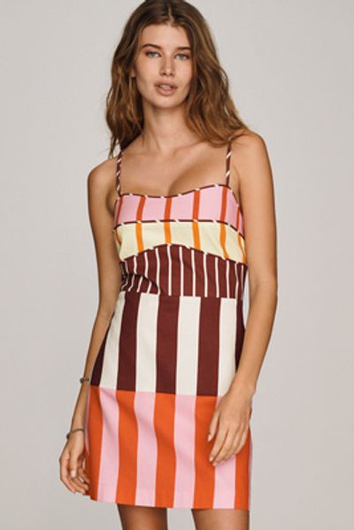 English Factory Cotton Mixed Print Mini Dress