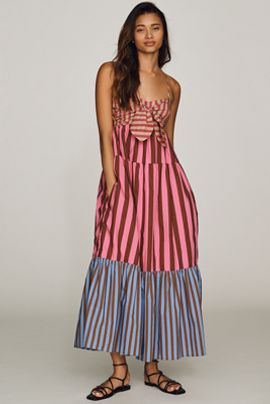 English Factory Cotton Tiered Midi Dress