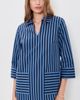 English Factory English Factory A-Line Kaftan Collar Mini Dress Navy/Blue - 2