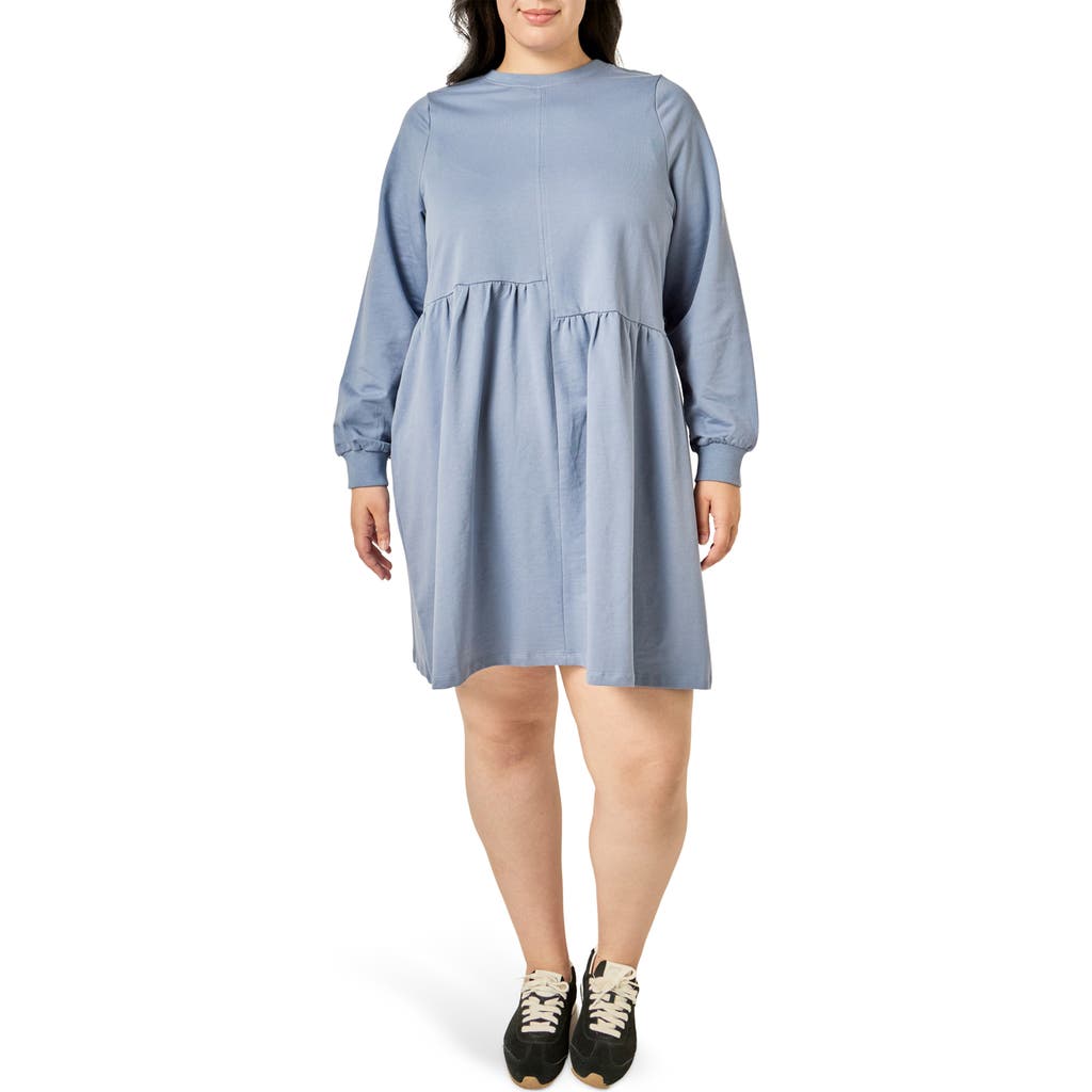 English Factory English Factory Asymmetrical Seam Knit Long Sleeve Dress