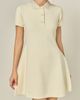English Factory English Factory Beaded Collar Knit Fit and Flare Dress - 5
