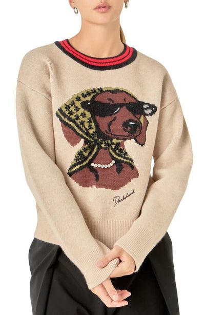 English Factory English Factory Beaded Dachshund Sweater