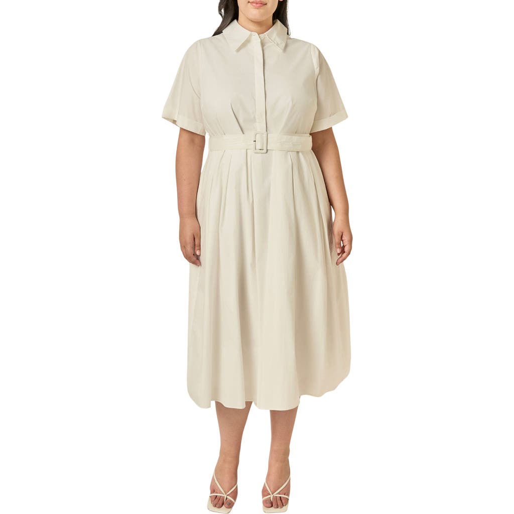 English Factory English Factory Belted Cotton Midi Dress