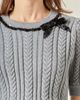 English Factory English Factory Big Bow Puff Sleeve Sweater - 4