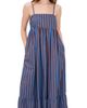 English Factory English Factory Big Stripe Maxi Dress BLUE/BROWN STRIPE - 1
