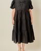 English Factory English Factory Bow Puff Sleeve Midi Dress - 1