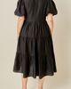 English Factory English Factory Bow Puff Sleeve Midi Dress - 2