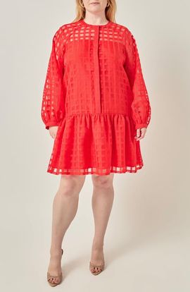 English Factory English Factory Check Organza Minidress