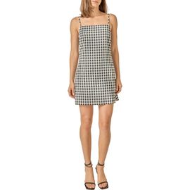 English Factory English Factory Check Sleeveless Sheath Minidress