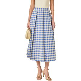 English Factory English Factory Checked Cotton Maxi Skirt