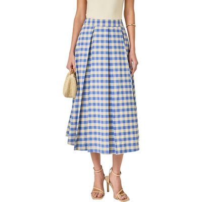English Factory English Factory Checked Cotton Maxi Skirt