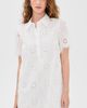 English Factory English Factory Collared Shirt Mini Dress White - 2