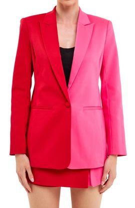 English Factory English Factory Colorblock Boyfriend Blazer
