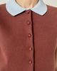 English Factory English Factory Contrast Collar Knit Cardigan - 4