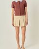 English Factory English Factory Contrast Collar Knit Cardigan - 5