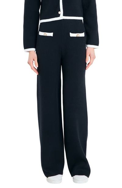 English Factory English Factory Contrast Detail Sweater Knit Pants