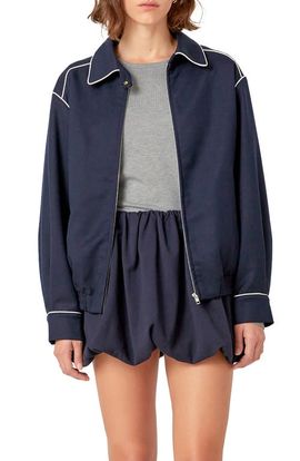 English Factory English Factory Contrast Piping Jacket