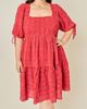 English Factory English Factory Crinkled Gingham Flounce Dress - 5