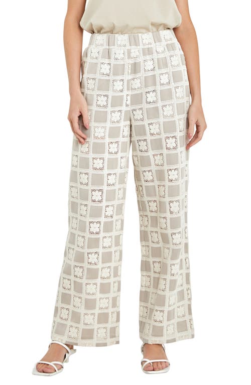 English Factory English Factory Crocket Patchwork Wide Leg Pants