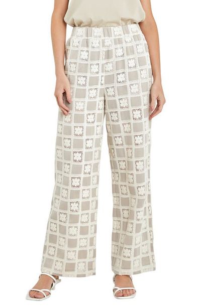 English Factory English Factory Crocket Patchwork Wide Leg Pants