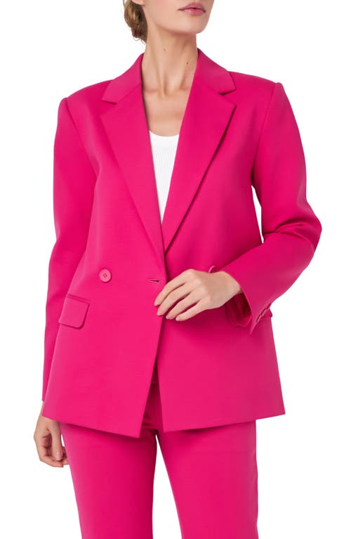 English Factory English Factory Double Breasted Cotton Blend Blazer