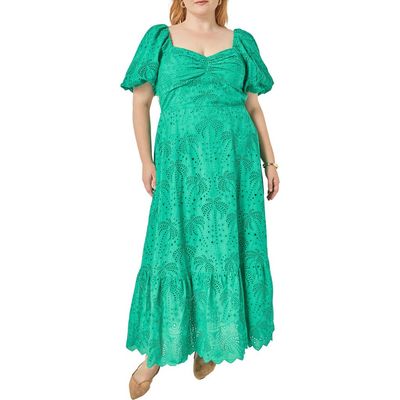 English Factory English Factory Embroidered Eyelet Resort Maxi Dress