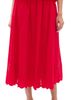 English Factory English Factory Embroidered High Waist Midi Skirt Red - 1