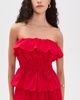 English Factory English Factory Embroidery Strapless Top Red - 2