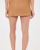 English Factory English Factory Faux Suede Mini Skort Camel - 3