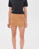 English Factory English Factory Faux Suede Mini Skort Camel - 5