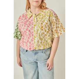 English Factory English Factory Floral Colorblock Shirt