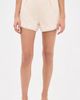 English Factory English Factory Floral Detailed Linen Shorts Light Beige - 2