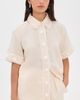 English Factory English Factory Floral Linen Button Down Shirt Light Beige - 2