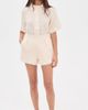 English Factory English Factory Floral Linen Button Down Shirt Light Beige - 5
