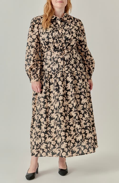 English Factory English Factory Floral Print Cotton Midi Dress