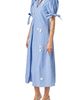 English Factory English Factory Flower Trim Striped Midi Dress - 2