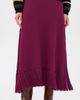 English Factory English Factory Fringe Detailed Midi Skirt Burgundy - 2