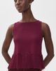 English Factory English Factory Fringe Detailed Sleeveless Knit Top Burgundy - 2