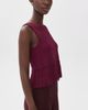 English Factory English Factory Fringe Detailed Sleeveless Knit Top Burgundy - 4
