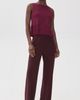 English Factory English Factory Fringe Detailed Sleeveless Knit Top Burgundy - 5