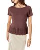English Factory English Factory Fringe Hem Knit Top - 1