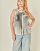 English Factory English Factory Front Button Sleeveless Sweater - 4